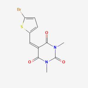 5-[(5-bromothiophen-2-yl)methylidene]-1,3-dimethylpyrimidine-2,4,6(1H,3H,5H)-trione