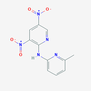 molecular formula C11H9N5O4 B5042450 N-(6-methylpyridin-2-yl)-3,5-dinitropyridin-2-amine 