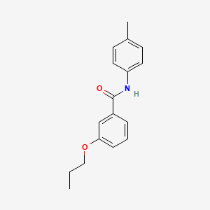 molecular formula C17H19NO2 B5042454 N-(4-methylphenyl)-3-propoxybenzamide 