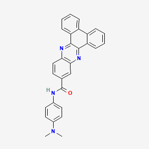 molecular formula C29H22N4O B5042458 N-[4-(dimethylamino)phenyl]dibenzo[a,c]phenazine-11-carboxamide 