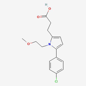 3-[5-(4-chlorophenyl)-1-(2-methoxyethyl)-1H-pyrrol-2-yl]propanoic acid