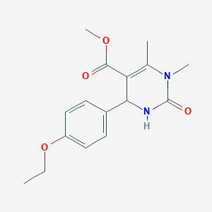 molecular formula C16H20N2O4 B5042516 Methyl 6-(4-ethoxyphenyl)-3,4-dimethyl-2-oxo-1,6-dihydropyrimidine-5-carboxylate 