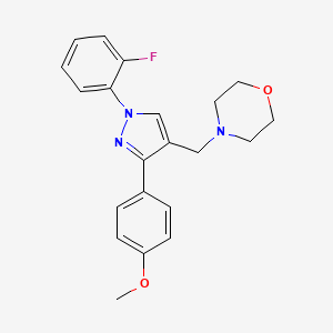 4-{[1-(2-fluorophenyl)-3-(4-methoxyphenyl)-1H-pyrazol-4-yl]methyl}morpholine