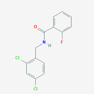 molecular formula C14H10Cl2FNO B5042536 N-(2,4-dichlorobenzyl)-2-fluorobenzamide 