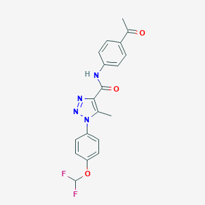 N-(4-acetylphenyl)-1-[4-(difluoromethoxy)phenyl]-5-methyl-1H-1,2,3-triazole-4-carboxamide