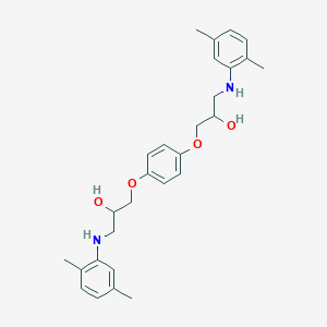 1-(2,5-Dimethylanilino)-3-[4-[3-(2,5-dimethylanilino)-2-hydroxy-propoxy]phenoxy]propan-2-ol