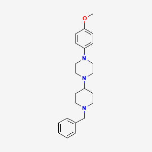 molecular formula C23H31N3O B5042564 1-(1-Benzylpiperidin-4-yl)-4-(4-methoxyphenyl)piperazine 