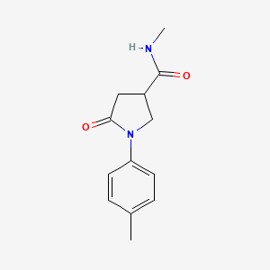 N-methyl-1-(4-methylphenyl)-5-oxopyrrolidine-3-carboxamide