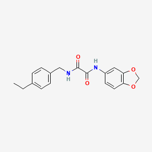 molecular formula C18H18N2O4 B5042584 N'-(1,3-benzodioxol-5-yl)-N-[(4-ethylphenyl)methyl]oxamide 