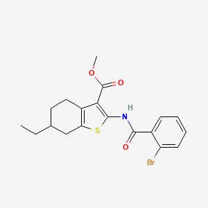 methyl 2-[(2-bromobenzoyl)amino]-6-ethyl-4,5,6,7-tetrahydro-1-benzothiophene-3-carboxylate