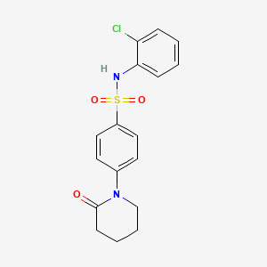 N-(2-chlorophenyl)-4-(2-oxo-1-piperidinyl)benzenesulfonamide