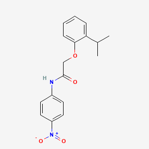 molecular formula C17H18N2O4 B5042609 N-(4-nitrophenyl)-2-(2-propan-2-ylphenoxy)acetamide 