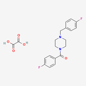 molecular formula C20H20F2N2O5 B5042628 (4-Fluorophenyl)-[4-[(4-fluorophenyl)methyl]piperazin-1-yl]methanone;oxalic acid 