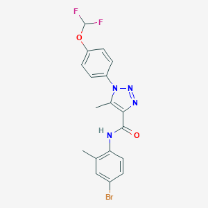 N-(4-bromo-2-methylphenyl)-1-[4-(difluoromethoxy)phenyl]-5-methyl-1H-1,2,3-triazole-4-carboxamide