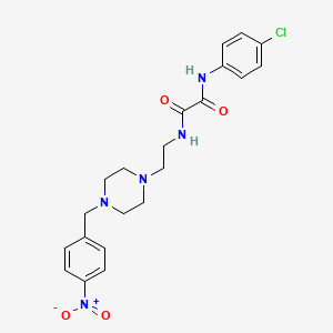 molecular formula C21H24ClN5O4 B5042641 N-(4-chlorophenyl)-N'-{2-[4-(4-nitrobenzyl)-1-piperazinyl]ethyl}ethanediamide 