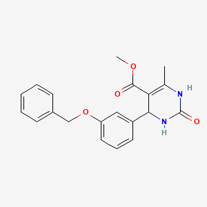 Methyl 4-[3-(benzyloxy)phenyl]-6-methyl-2-oxo-1,2,3,4-tetrahydropyrimidine-5-carboxylate