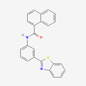 N-[3-(1,3-benzothiazol-2-yl)phenyl]naphthalene-1-carboxamide