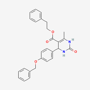 2-Phenylethyl 4-[4-(benzyloxy)phenyl]-6-methyl-2-oxo-1,2,3,4-tetrahydropyrimidine-5-carboxylate