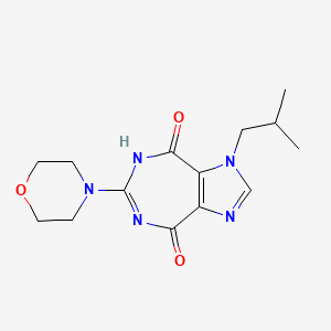 molecular formula C14H19N5O3 B5042697 1-isobutyl-6-(4-morpholinyl)imidazo[4,5-e][1,3]diazepine-4,8(1H,5H)-dione 