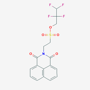 2,2,3,3-Tetrafluoropropyl 2-{2,4-dioxo-3-azatricyclo[7.3.1.0^{5,13}]trideca-1(13),5,7,9,11-pentaen-3-yl}ethane-1-sulfonate