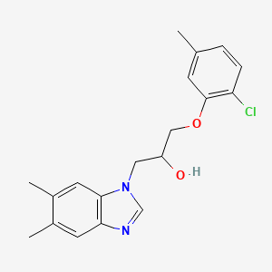 1-(2-Chloro-5-methylphenoxy)-3-(5,6-dimethyl-1H-1,3-benzodiazol-1-YL)propan-2-OL