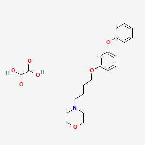 Oxalic acid;4-[4-(3-phenoxyphenoxy)butyl]morpholine