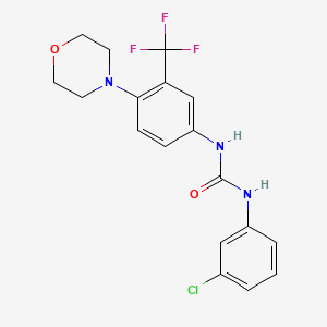 molecular formula C18H17ClF3N3O2 B5042778 1-(3-Chlorophenyl)-3-[4-morpholin-4-yl-3-(trifluoromethyl)phenyl]urea 