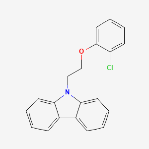 molecular formula C20H16ClNO B5042783 9-[2-(2-Chlorophenoxy)ethyl]carbazole 