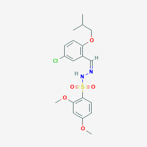 N'-(5-chloro-2-isobutoxybenzylidene)-2,4-dimethoxybenzenesulfonohydrazide