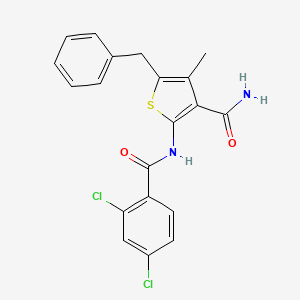 5-benzyl-2-[(2,4-dichlorobenzoyl)amino]-4-methyl-3-thiophenecarboxamide