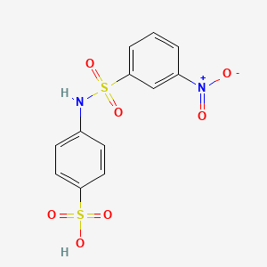 molecular formula C12H10N2O7S2 B5042855 4-[(3-Nitrophenyl)sulfonylamino]benzenesulfonic acid 