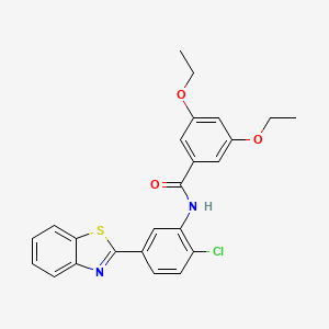 N-[5-(1,3-benzothiazol-2-yl)-2-chlorophenyl]-3,5-diethoxybenzamide