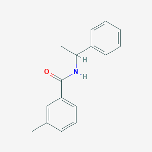 molecular formula C16H17NO B5042894 3-methyl-N-(1-phenylethyl)benzamide 