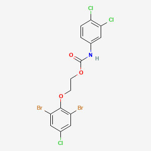 2-(2,6-dibromo-4-chlorophenoxy)ethyl (3,4-dichlorophenyl)carbamate