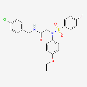 N~1~-(4-chlorobenzyl)-N~2~-(4-ethoxyphenyl)-N~2~-[(4-fluorophenyl)sulfonyl]glycinamide