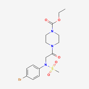 ethyl 4-[2-(4-bromo-N-methylsulfonylanilino)acetyl]piperazine-1-carboxylate