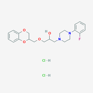 1-(2,3-dihydro-1,4-benzodioxin-2-ylmethoxy)-3-[4-(2-fluorophenyl)-1-piperazinyl]-2-propanol dihydrochloride