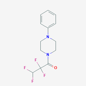 molecular formula C13H14F4N2O B5042952 2,2,3,3-tetrafluoro-1-(4-phenylpiperazin-1-yl)propan-1-one 