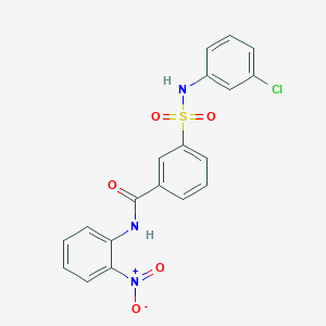 3-[(3-chlorophenyl)sulfamoyl]-N-(2-nitrophenyl)benzamide