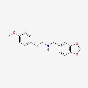 molecular formula C17H19NO3 B5042970 N-(1,3-benzodioxol-5-ylmethyl)-2-(4-methoxyphenyl)ethanamine 