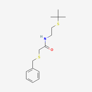 2-(benzylthio)-N-[2-(tert-butylthio)ethyl]acetamide