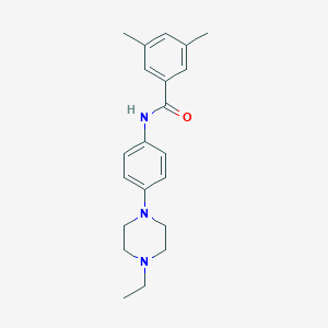 molecular formula C21H27N3O B504305 N-[4-(4-ethylpiperazin-1-yl)phenyl]-3,5-dimethylbenzamide 