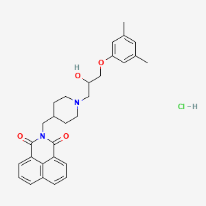 2-({1-[3-(3,5-dimethylphenoxy)-2-hydroxypropyl]-4-piperidinyl}methyl)-1H-benzo[de]isoquinoline-1,3(2H)-dione hydrochloride