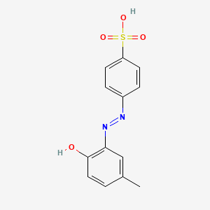 molecular formula C13H12N2O4S B5043117 4-[(2-hydroxy-5-methylphenyl)diazenyl]benzenesulfonic acid 