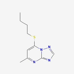 molecular formula C10H14N4S B5043118 7-butylsulfanyl-5-methyl-[1,2,4]triazolo[1,5-a]pyrimidine 