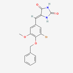 5-[4-(benzyloxy)-3-bromo-5-methoxybenzylidene]-2,4-imidazolidinedione