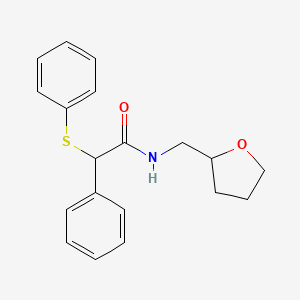 molecular formula C19H21NO2S B5043133 N-[(OXOLAN-2-YL)METHYL]-2-PHENYL-2-(PHENYLSULFANYL)ACETAMIDE 