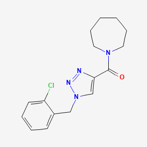 molecular formula C16H19ClN4O B5043155 1-{[1-(2-chlorobenzyl)-1H-1,2,3-triazol-4-yl]carbonyl}azepane 