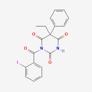 5-ethyl-1-(2-iodobenzoyl)-5-phenyl-1,3-diazinane-2,4,6-trione