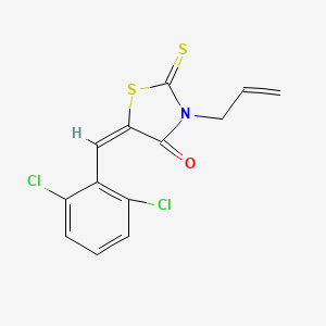 molecular formula C13H9Cl2NOS2 B5043209 3-allyl-5-(2,6-dichlorobenzylidene)-2-thioxo-1,3-thiazolidin-4-one 